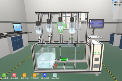 多釜串联混合性能测定虚拟仿真